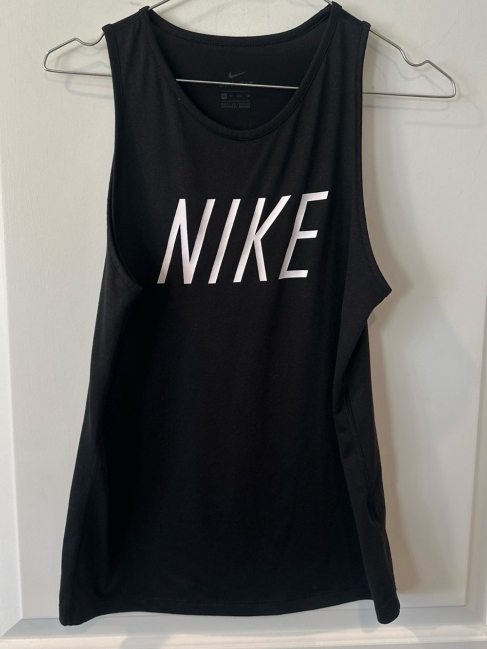 Nike Black Tank Top with White NIKE Logo